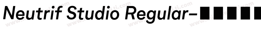 Neutrif Studio Regular字体转换